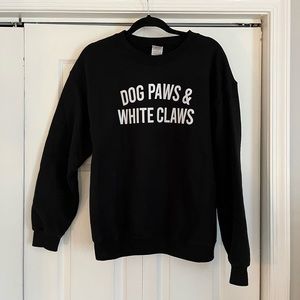 Dog Paws & Whiteclaws Crew Neck Sweatshirt